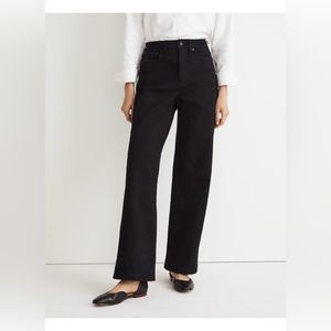 MADEWELL The Perfect Vintage Wide-Leg Jean black rinse 26